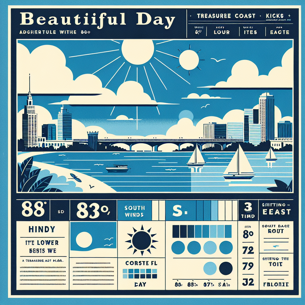 Treasure Coast Kicks Off Week With Sunny Skies, Low 80s and Calm Seas