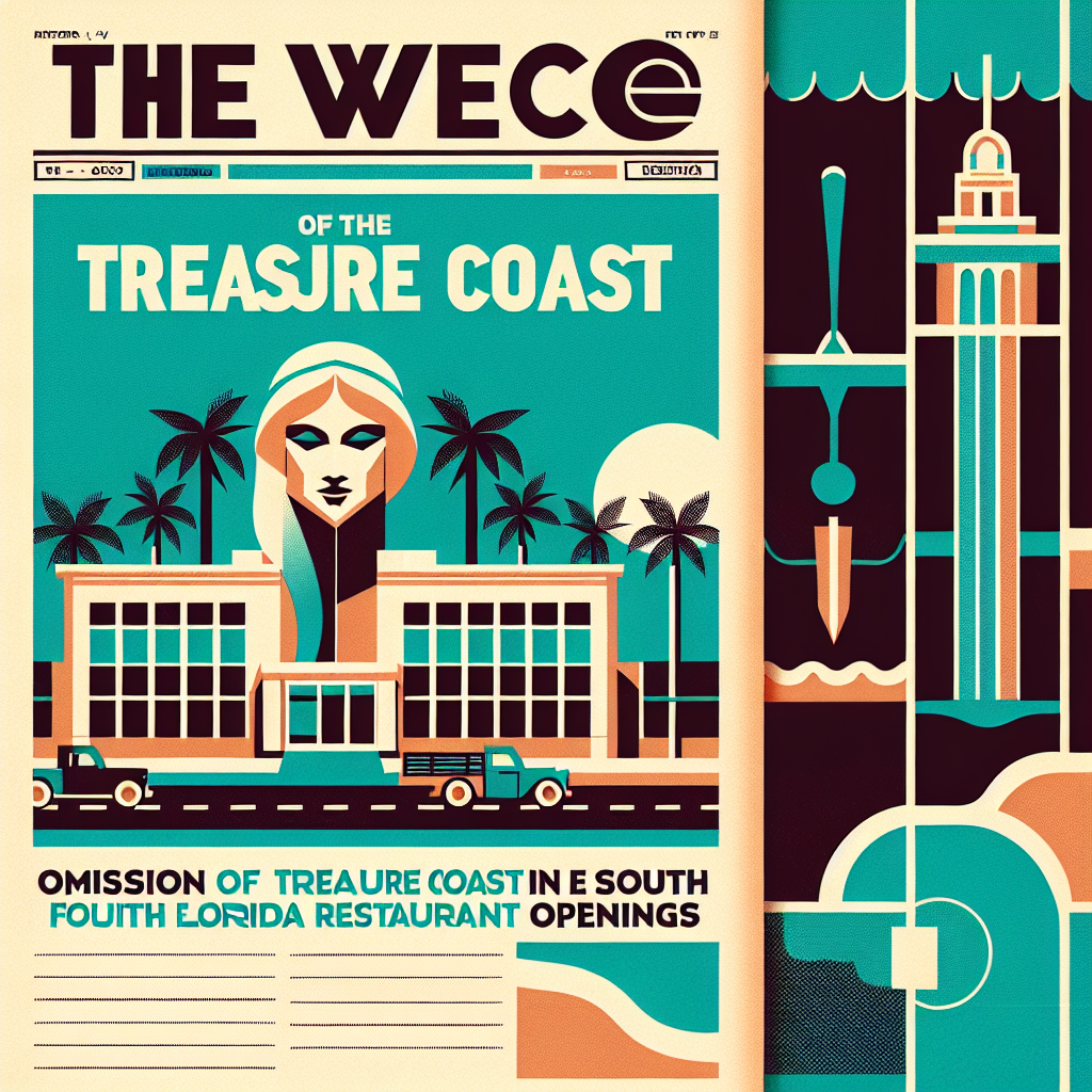 WPEC Report Omits Treasure Coast From New Restaurant Openings